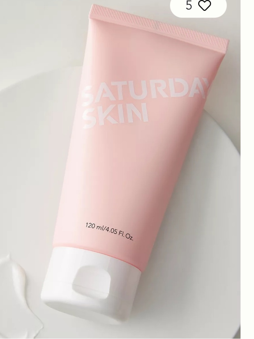 Saturday Skin Apple + Peach Gentle Cleanser Tube - 120ml